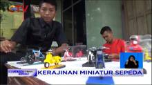 Pemuda di Jombang Membuat Miniatur Sepeda dari Sampah