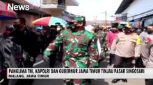 Panglima TNI, Kapolri dan Gubernur Jatim Tinjau Pasar Singosari Malang