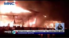 Restoran di Tangerang Ludes Terbakar Diduga Asal Api dari AC yang Meledak