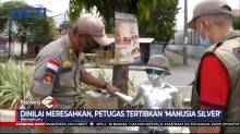 Petugas Tertibkan Manusia Silver di Jalanan Kota Bengkulu