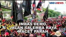 Imbas Demo, Jalan Salemba Raya Macet Parah