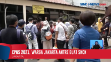 Ratusan Warga Antre Membuat SKCK di Mapolres Jakarta Selatan
