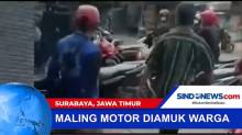 Maling Motor Diamuk Warga di Surabaya