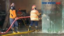 Bengkel Mesin Alat Berat Ludes Dilalap Api di Pasuruan, Jawa Timur