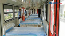 Gerbong Kereta Api Disiapkan untuk Ruang Isolasi Pasien Covid-19