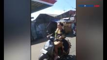 Video Viral Pengantin Kendarai Sepeda Motor di Pekalongan