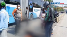 Pemuda Tewas Tertabrak Transjakarta di Jalan Kramat Raya