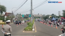 Razia Prokes, Ratusan Kendaraan Diputar Balik di Simpang Gadog