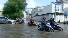 Banjir Rob Muara Baru, Arus Kendaraan Dialihkan ke Jalur Alternatif