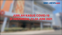 Jumlah Kasus COVID-19 di Indonesia, 21-24 Juni 2021