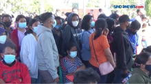 Vaksinasi Massal di Kejati NTT, Warga Abaikan Prokes