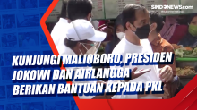Kunjungi Malioboro, Presiden Jokowi dan Airlangga Hartanto Berikan Bantuan kepada PKL