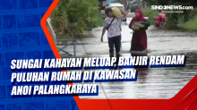 Sungai Kahayan Meluap, Banjir Rendam Puluhan Rumah di Kawasan Anoi  Palangkaraya