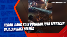 Heboh, Uang Koin Puluhan Juta Tercecer di Jalan Raya Ciamis