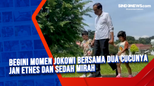 Begini Momen Jokowi Bersama Dua Cucunya Jan Ethes dan Sedah Mirah
