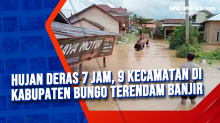 Hujan Deras 7 Jam, 9 Kecamatan di Kabupaten Bungo Terendam Banjir