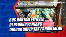 Bus Hantam Flyover di Padang Panjang, Diduga Sopir Tak Paham Jalan