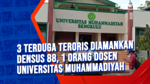 3 Terduga Teroris Diamankan Densus 88, 1 Orang Dosen Universitas Muhammadiyah Bengkulu