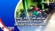 Viral, Pencuri Helm Beraksi di RSUD dr Soetijono Blora