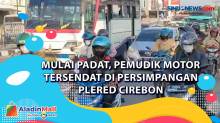 Mulai Padat, Pemudik Motor Tersendat di Persimpangan Plered Cirebon
