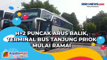 H+2 Puncak Arus Balik, Terminal Bus Tanjung Priok Mulai Ramai