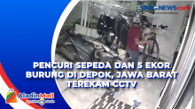 Pencuri Sepeda dan 5 Ekor Burung di Depok, Jawa Barat Terekam CCTV