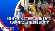 HUT Ke-495, Naik Transjakarta Gratis Warga Antusias Keliling Jakarta