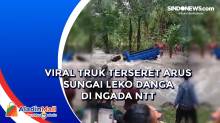 Viral Truk Terseret Arus Sungai Leko Danga di Ngada NTT