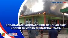 Kebakaran Laboratorium Sekolah SMP Negeri 16 Medan Sumatera Utara