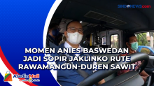 Momen Anies Baswedan Jadi Sopir Jaklinko Rute Rawamangun-Duren Sawit