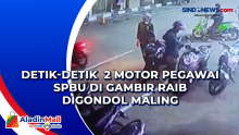 Detik-detik  2 Motor Pegawai SPBU di Gambir Raib digondol Maling