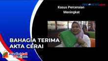 Heboh! Wanita Muda Bahagia Mendapat Akta Cerai di Jombang