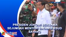 Pantau Penanganan Korban Gempa, Presiden Jokowi Bersama Sejumlah Menteri Datangi RSUD Sayang