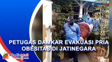 Hendak Berobat, Petugas Damkar Evakuasi Pria Obesitas di Jatinegara