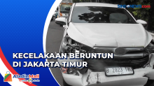 Kecelakaan Beruntun di Jakarta Timur, Dua Kendaraan Hancur
