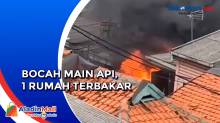 1 Rumah Ludes Terbakar di Kampung Melayu akibat Bocah Main Api