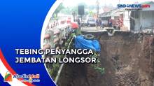 Hujan Deras, Jembatan Arteri Jakarta-Bandung Longsor Tergerus Air