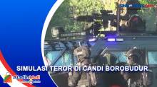 Jelang Nataru, Personel Brimob Uji Ketangkasan Penanganan Teror di Candi Borobudur