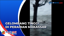 Gelombang Tinggi Terjang Perairan Makassar, Banjir Rob Rendam Rumah Warga
