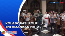 Kapolri dan Panglima TNI Tinjau Gereja saat Malam Natal di Jakarta