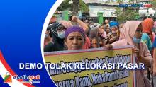 Gelar Demo Tolak Relokasi, Ratusan Emak-Emak Pedagang Pasar Larangan Sidoarjo Turun ke Jalan