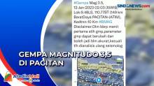 Gempa Magnitudo 3,5 Guncang Pacitan