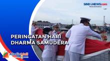 TNI AL Larung Karangan Bunga di Perairan Teluk Jakarta dari KRI Banda Aceh