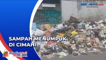 Tumpukan Sampah di Cimahi Dampak Jalan Ambles di TPA Sarimukti