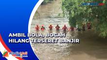 Ambil Bola dalam Selokan, Bocah Hilang Terseret Arus Banjir di Lombok