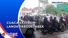 Selepas Hujan, Arus Lalin di Jalan Raya Hankam Menuju Pondok Gede Tersendat