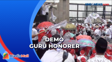 Ratusan Guru Honorer Demo Depan Gedung DPR Tuntut Diangkat Jadi P3K