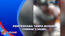 Diduga Mabuk, Pengendara Mobil Tanpa Busana Tabrak 2 Mobil di Depok