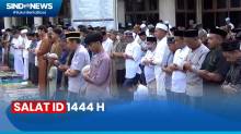 Suasana Salat Idul Fitri 1444 H Warga Muhammadiyah di Makassar