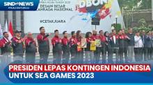 Kontingen Indonesia untuk SEA Games Dilepas Presiden Jokowi di Istana Negara